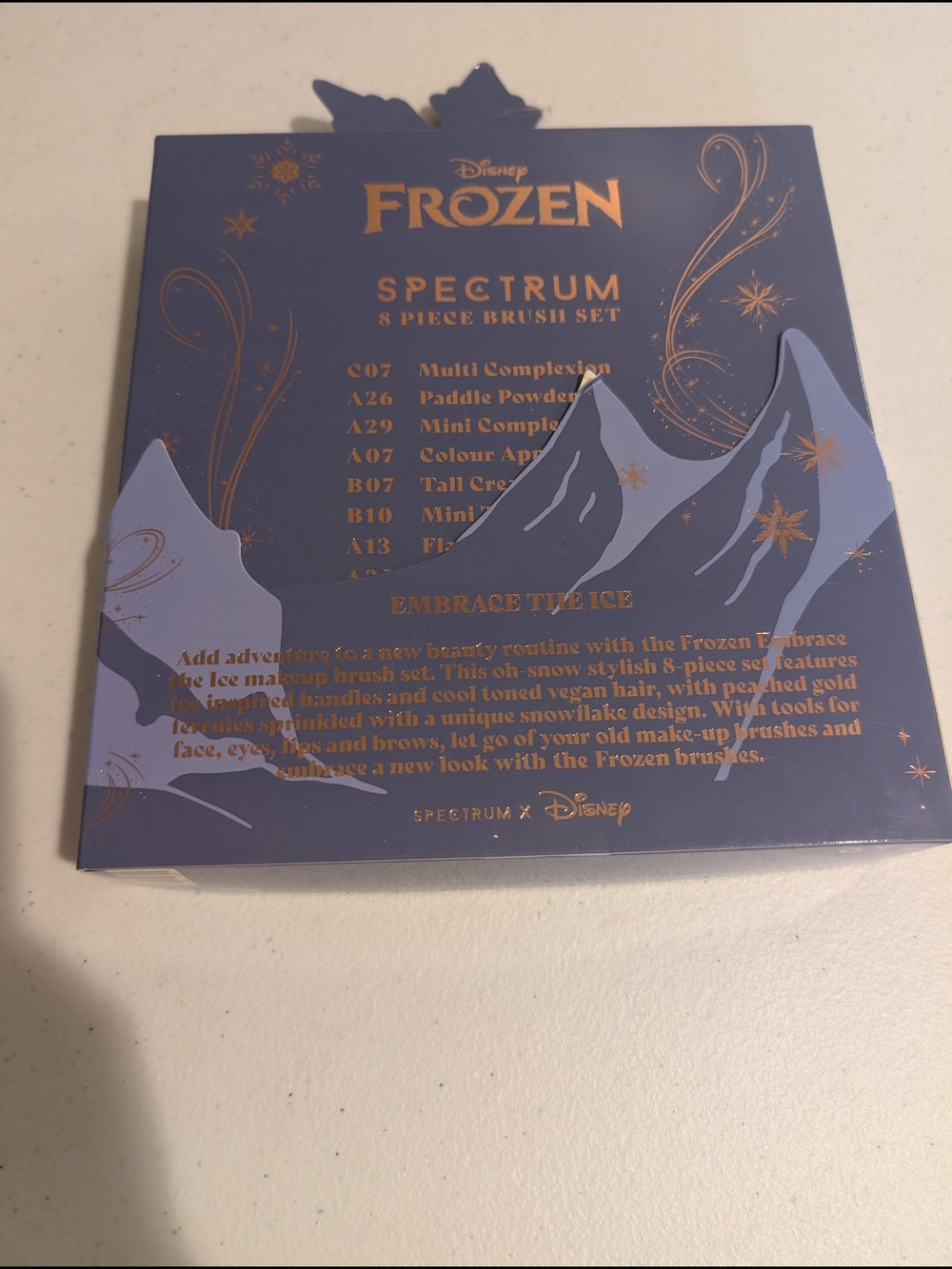 Disney Frozen 8-Piece Makeup Brush Set - Lavender & Gold - Picture 9 of 9